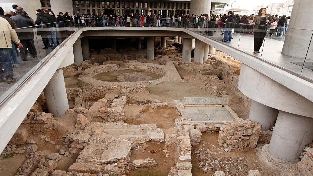 Entrance of the new Acropolis Museum