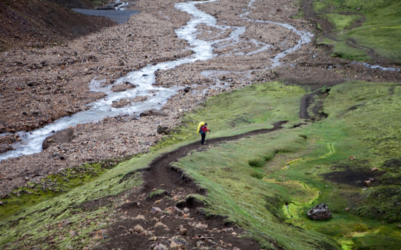 Hiker Laugavegur Trek – Iceland