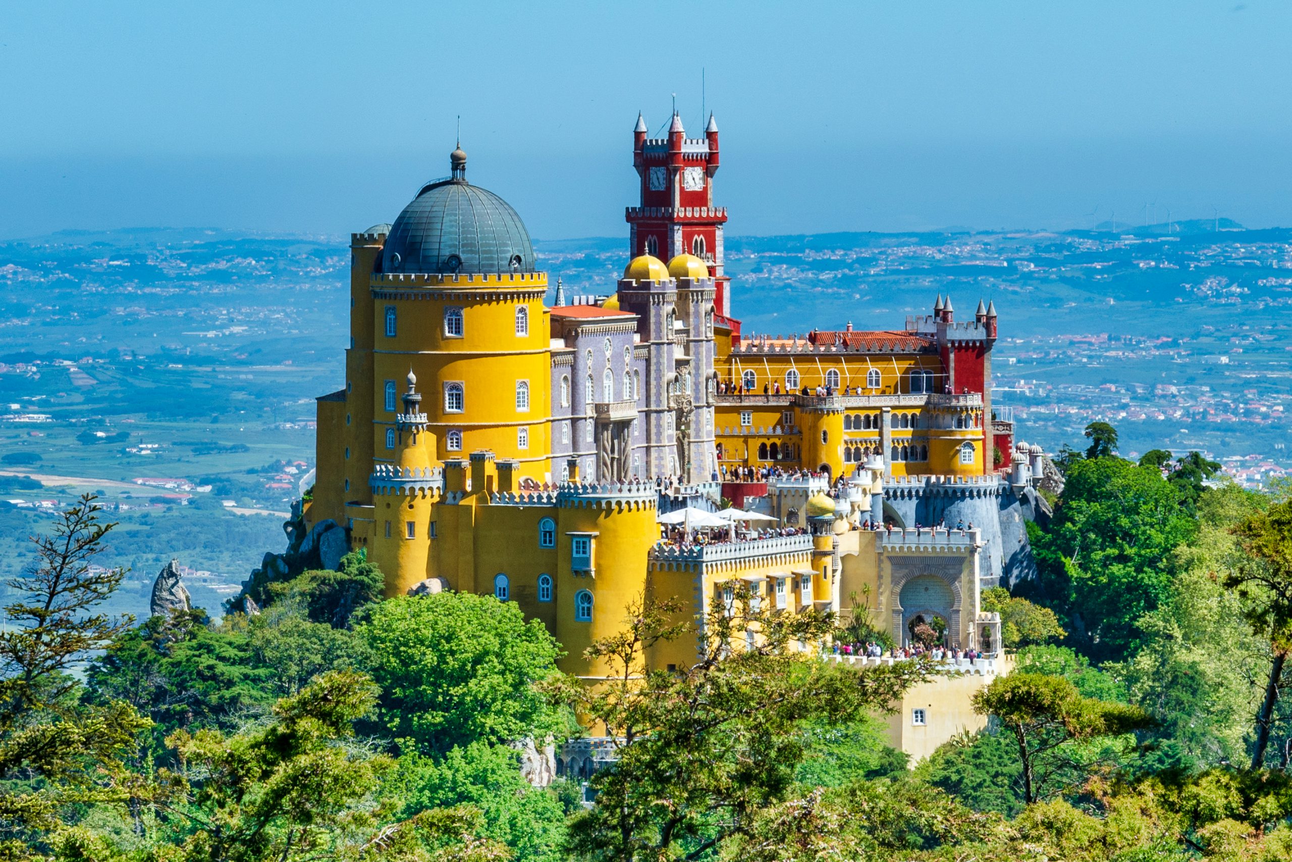 Extravagant Pena Palace in Sintra, Portugal