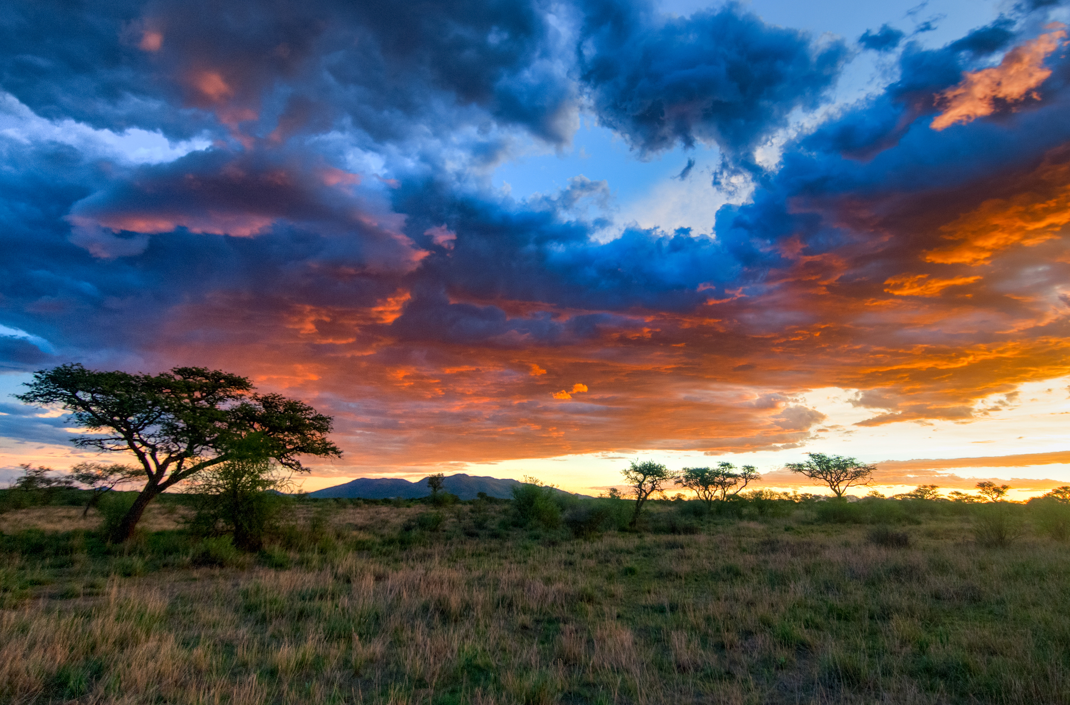 Sunset near Windhoek, Africa
