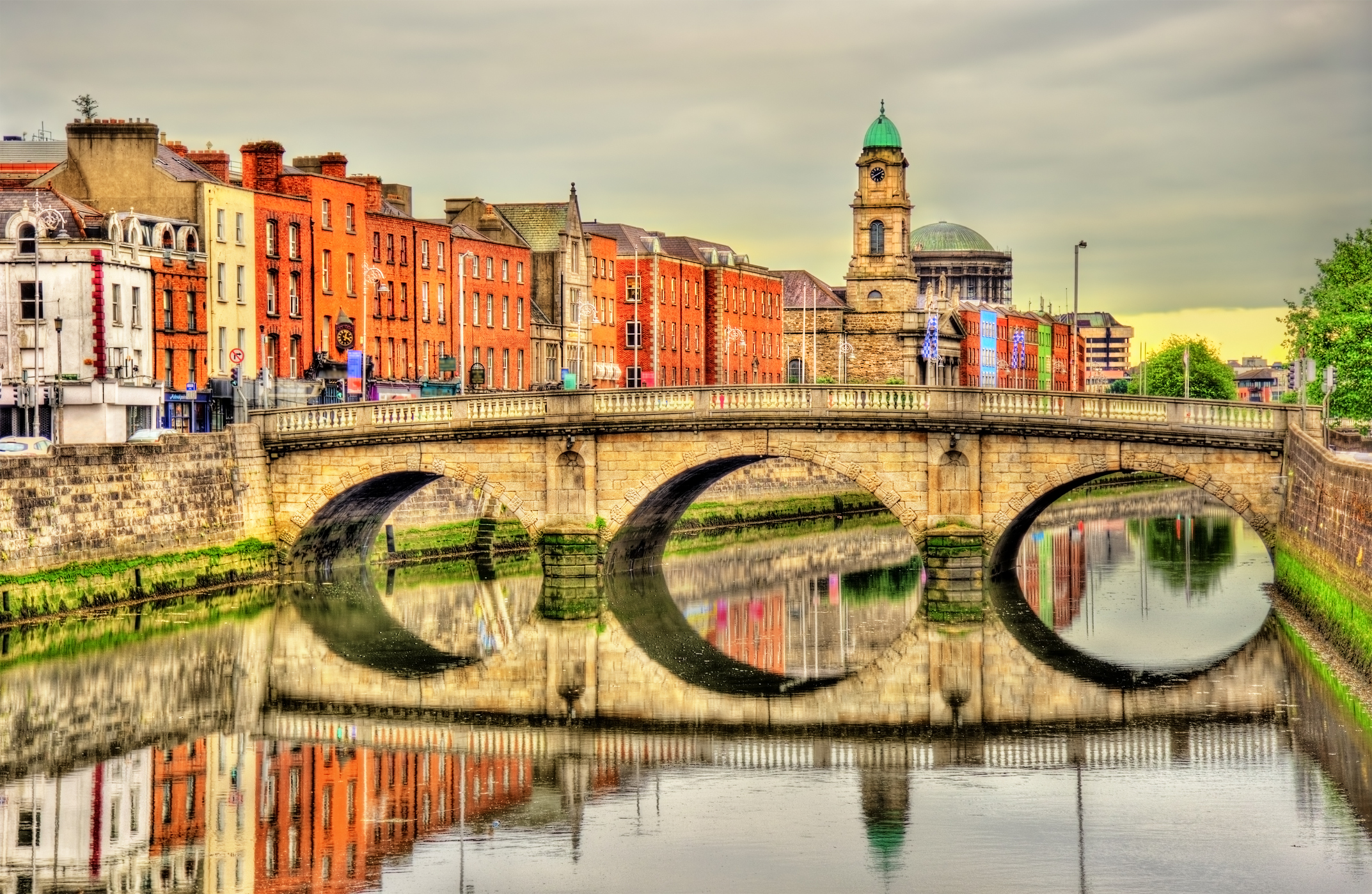 View of Mellows Bridge in Dublin – Ireland