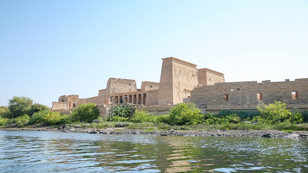 Temple Philae in Nile river
