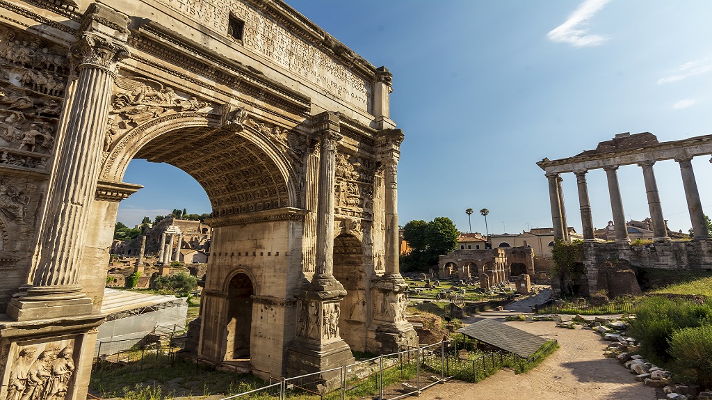 Arch of Imperial Forum – Rome Italy