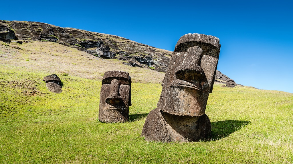 Easter Island Statues Rano Raraku Moais Rapa Nui