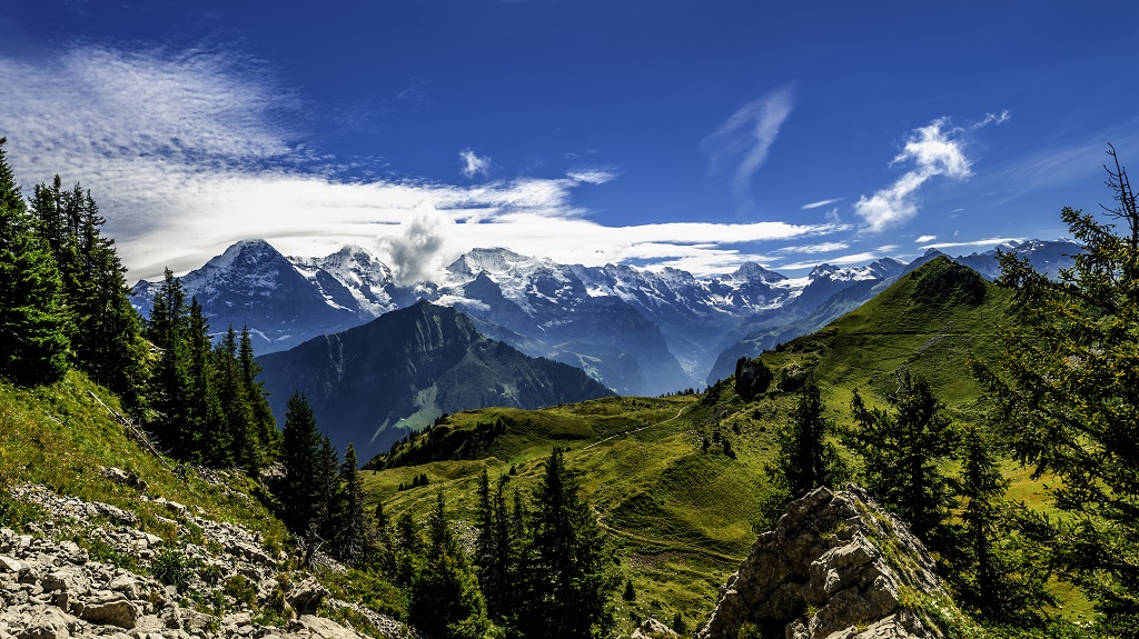 Bernese Alps panorama from Schynige Platte – V Bernese Alps panorama from Schynige Platte – V