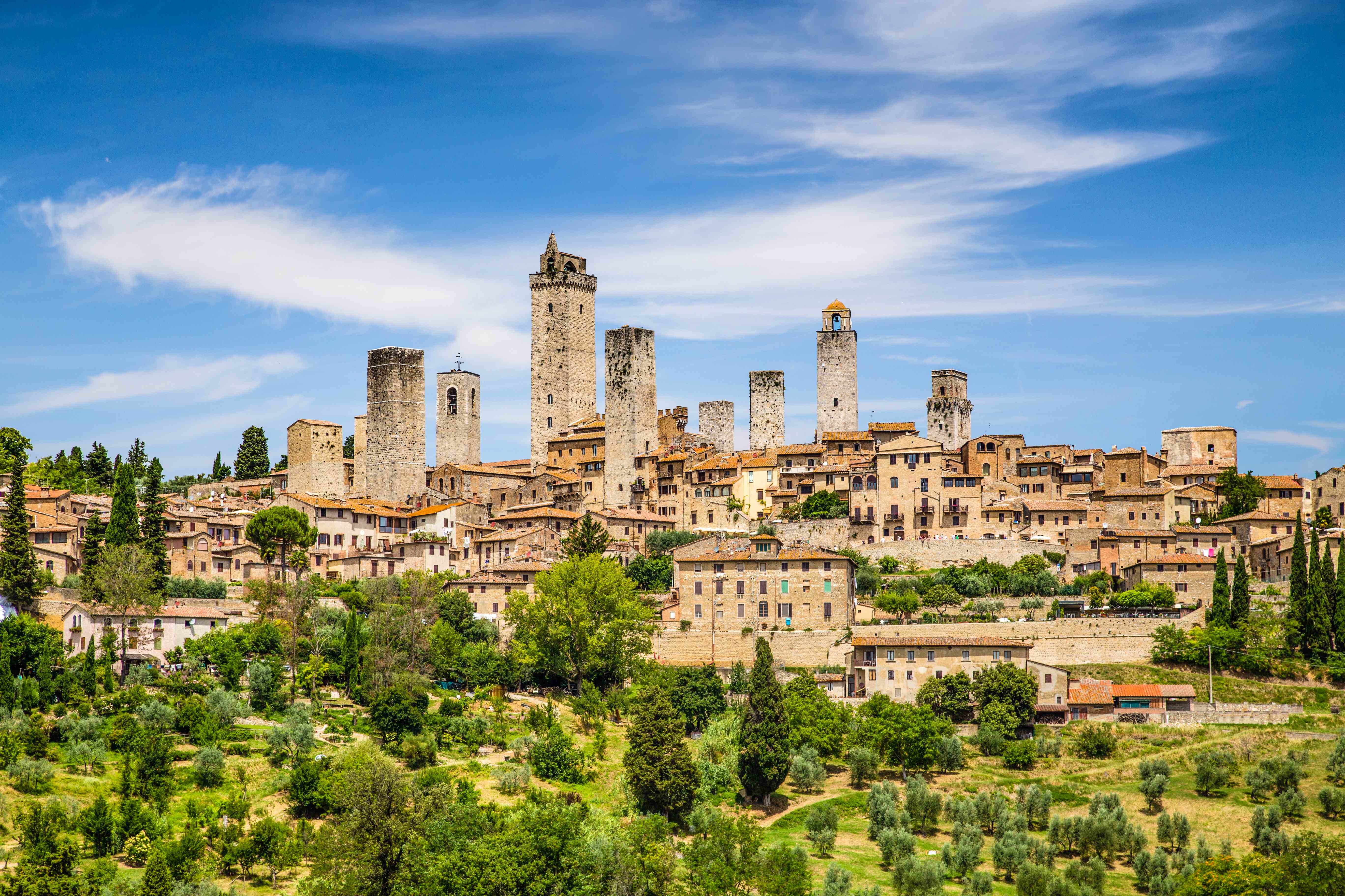 Beautiful view of the medieval town of San Gimignano, Tuscany, Italy Beautiful view of the medieval town of San Gimignano, Tuscany, Italy