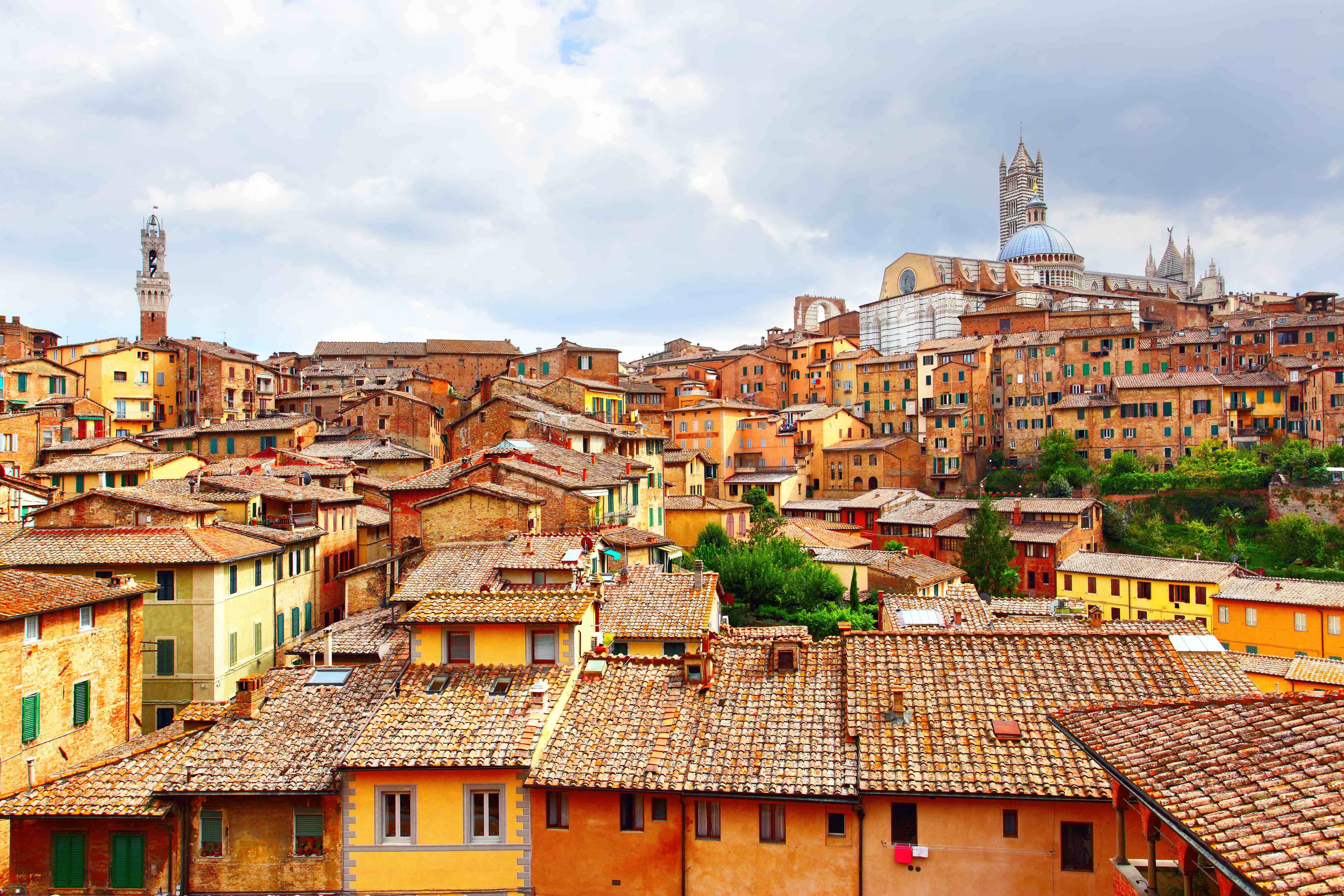 Panoramic view of Siena, Italy Panoramic view of Siena, Italy